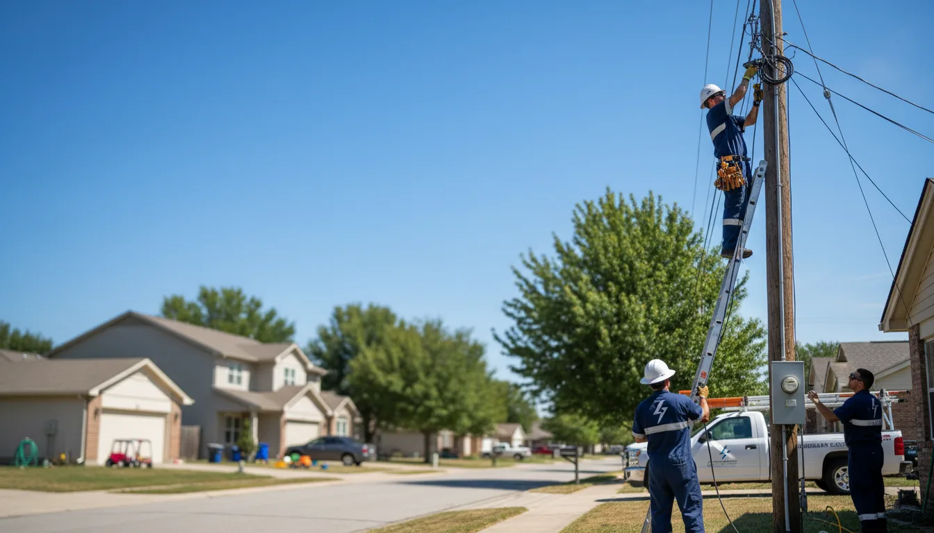 Residential electrician providing installation services in Shadyside, OH